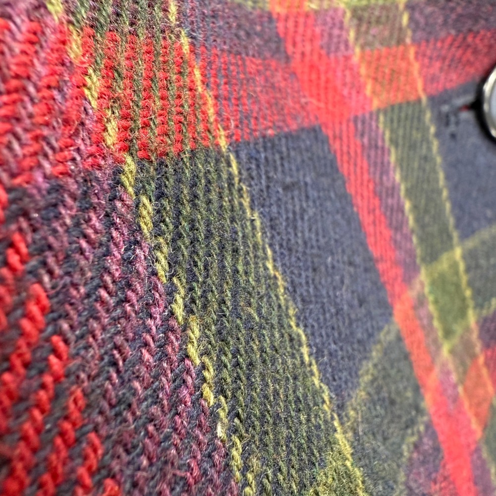 Vintage Plaid Wool Blazer Indie Academia Heritage Prep Petite M Tailored Jacket - Picture 7 of 10